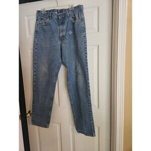 Carhartt Jeans Mens 36x34 Blue Denim Grunge Relaxed Fit Distressed Destroyed